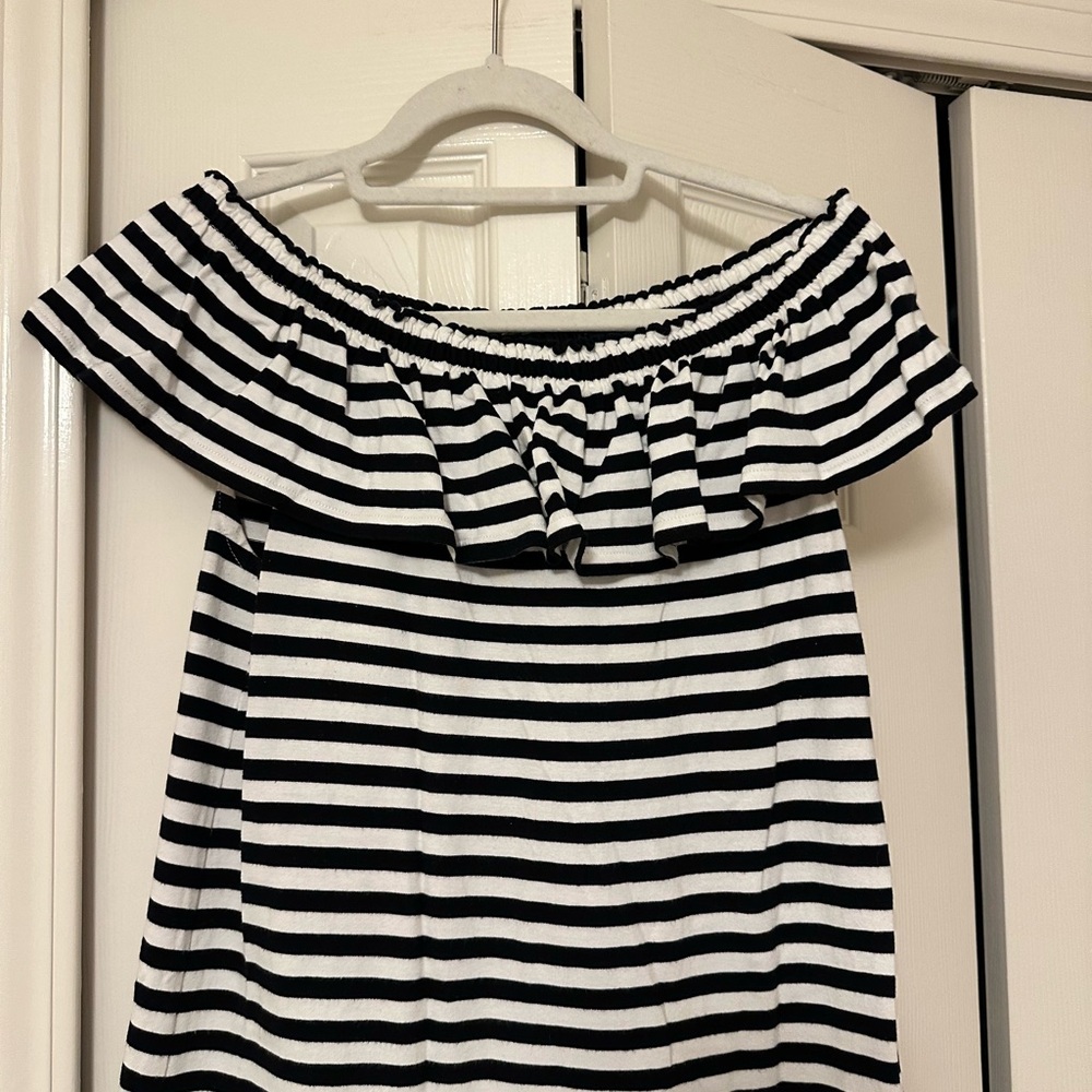 Kate Spade Black and White Striped Top - Picture 3 of 12